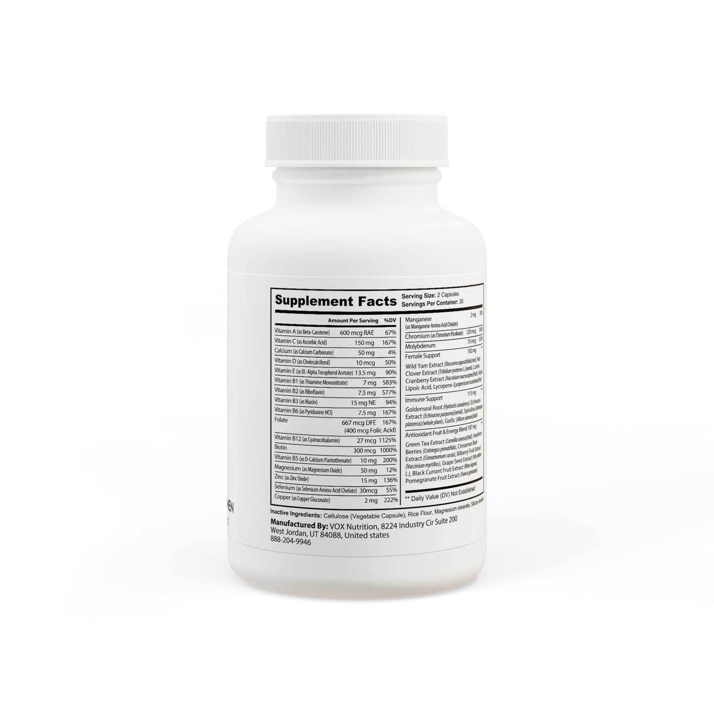 Women’s Multivitamin by Fit Thrive Zone